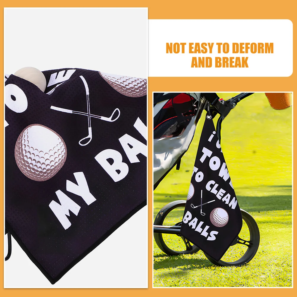 

Golfing Towel Superfine Fiber Ball Cleaner Compact Design for Outdoor Carry Reusable Cleaning Tool for Golf Players
