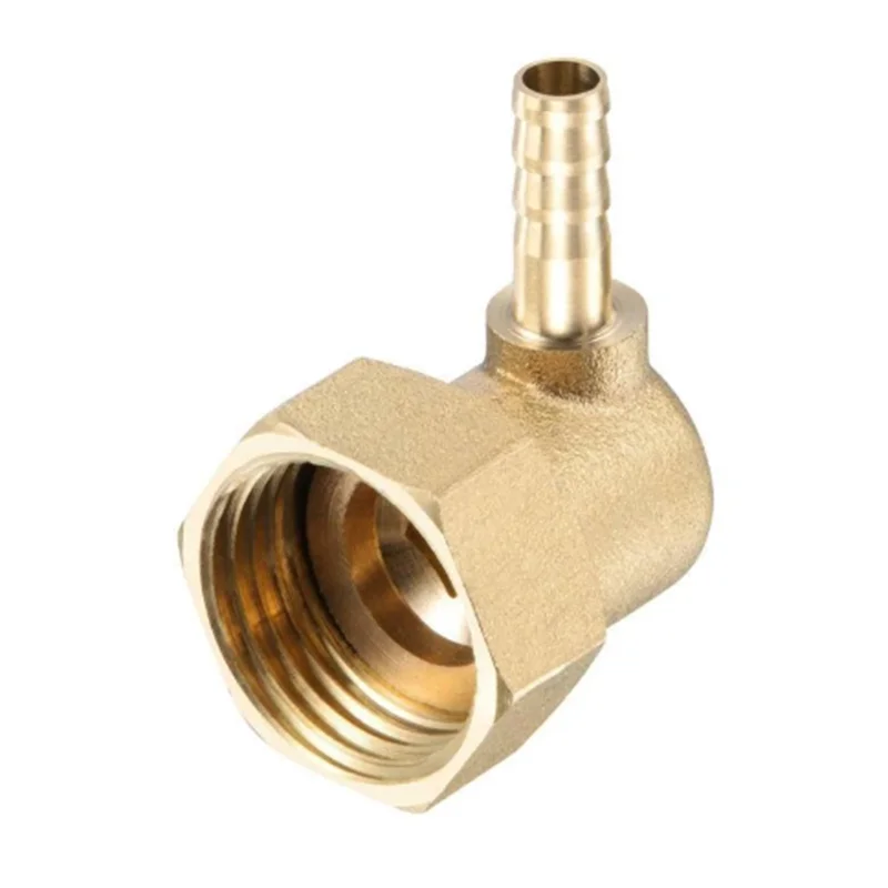 

1pc Brass Hose L Shape Barbed Elbow Hose Fitting 4mm 6mm 8mm 10mm x G1/2 Female Union Swivel Nut Pipe Connector Gas Pipe Joint