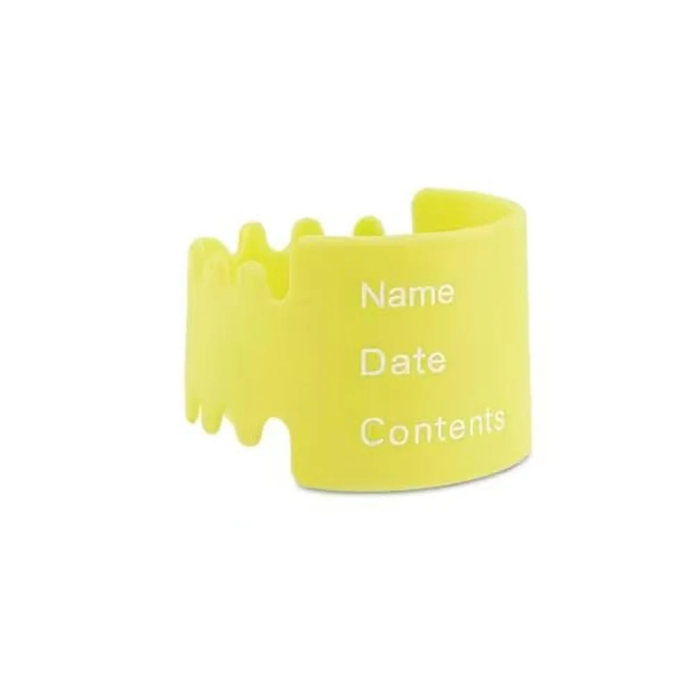 

Durable Silicone Bottle Labels Daycare Waterproof Name Labels Reusable Anti-Slip Milk Cup Sleeve for Write Name/Date