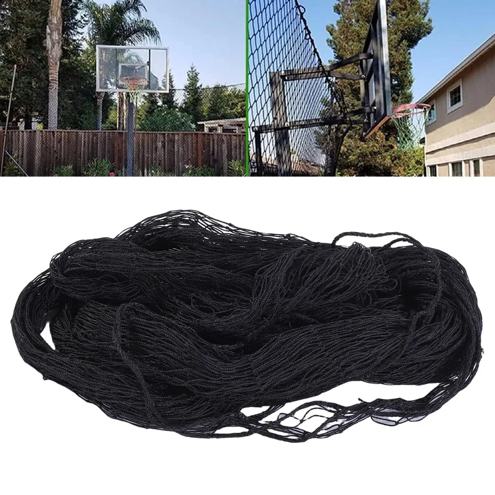 Durable PE Baseball Backstop Net Black 3x3m Baseball Netting Barrier Sports Practice Net Sports Practice Session