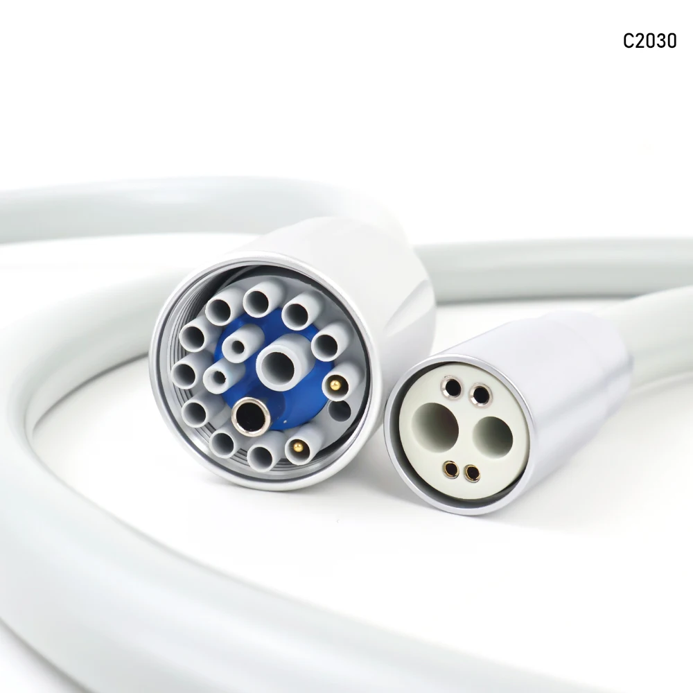 

Cefla/Anthos/Castellini Dental Chair Fiber Optic Tube 6hole hose with light Air Turbine handpiece motor Dentist Materials