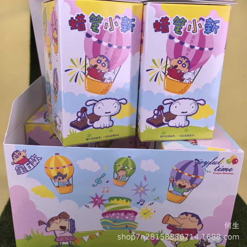 

Crayon Shin-chan Blind Box Toys Music Band Stage Series Cute Anime Figure Doll Model Toys Collect Ornaments