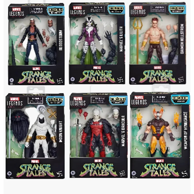 بقعة X-Men الأسود القلب شيطان مجموعة العاصفة أنثى ضوء القمر فارس ولفيرين الدكتور دراكولا ليليث المحرك دمية أنيمي نموذج اللعب