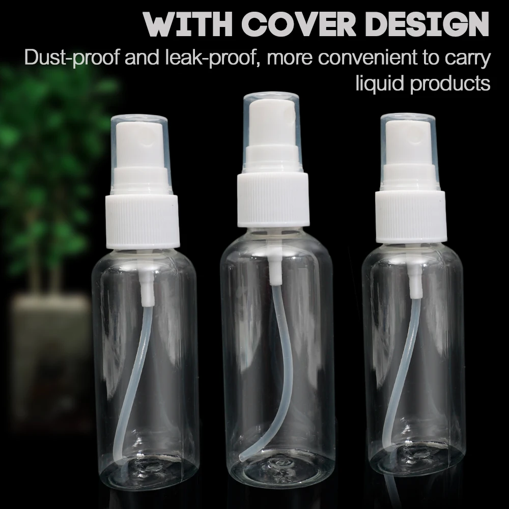 Flacone Spray trasparente flacone riutilizzabile in plastica flacone portatile per profumo da viaggio atomizzatore Spray idratante cosmetico