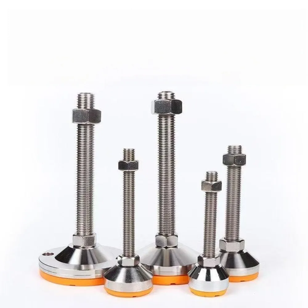 1Pcs D40-D80 Carbon Steel Adjustable Leveling Foot Screw Heavy Load Machine Fixed Support Base M8 M30 Shock Absorbing Foot Pad