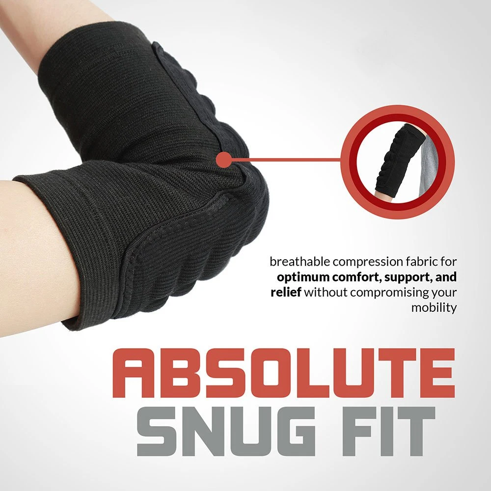 1 Pair Sports Elbow Protection Pads, Elbow Guard Sleeve Protective Soft Lightweight Gym Elbow Sleeve Skiing Skating Snowboarding