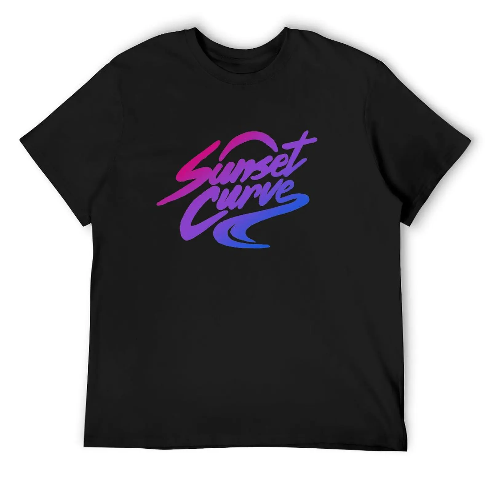 Sunset Curve Says Bisexual Rights T-Shirt plus size tops korean fashion tees t shirt men