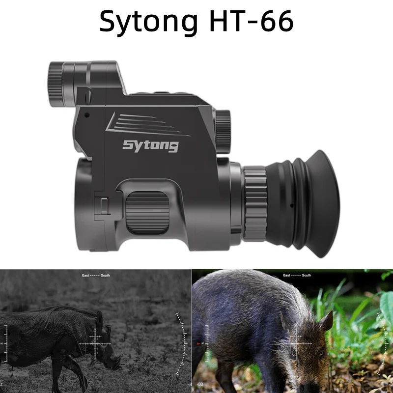 Sytong HT-66 Night Vision Monocular 200m Night Range APP Infrared Camera Record 6000j Sony Sensor for Riflescope Hunting Camping