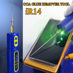 MECHANIC Glue Remover for LCD Screen Hard Gel Remover Cutter IR14 OCA Dry Gel Polarized Remove Rechargeable with Green Dust Lamp