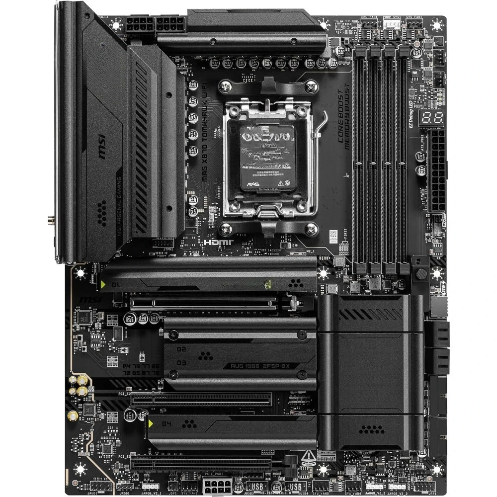 AMD Ryzen AM5 ATX Gaming Motherboard DDR5 PCIe 5.0 M.2 Gen5 SATA 6Gb/s USB 40Gbps    DP Wi-Fi 7 Bluetooth 5.4 5Gbps