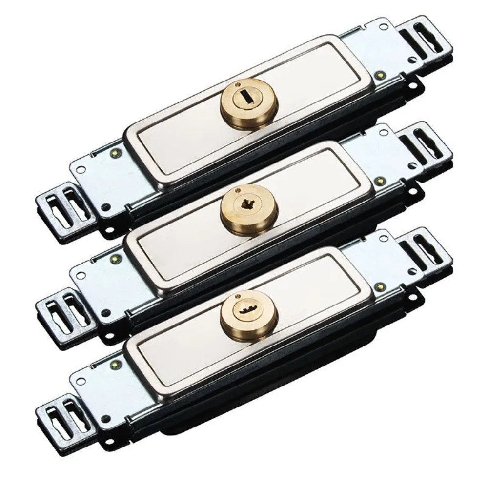 New Alloy Roller Shutter Door Lock with Key Hardware Roll Gate Lock Middle Bottom Cross Shaped Anti-theft Locks Garage