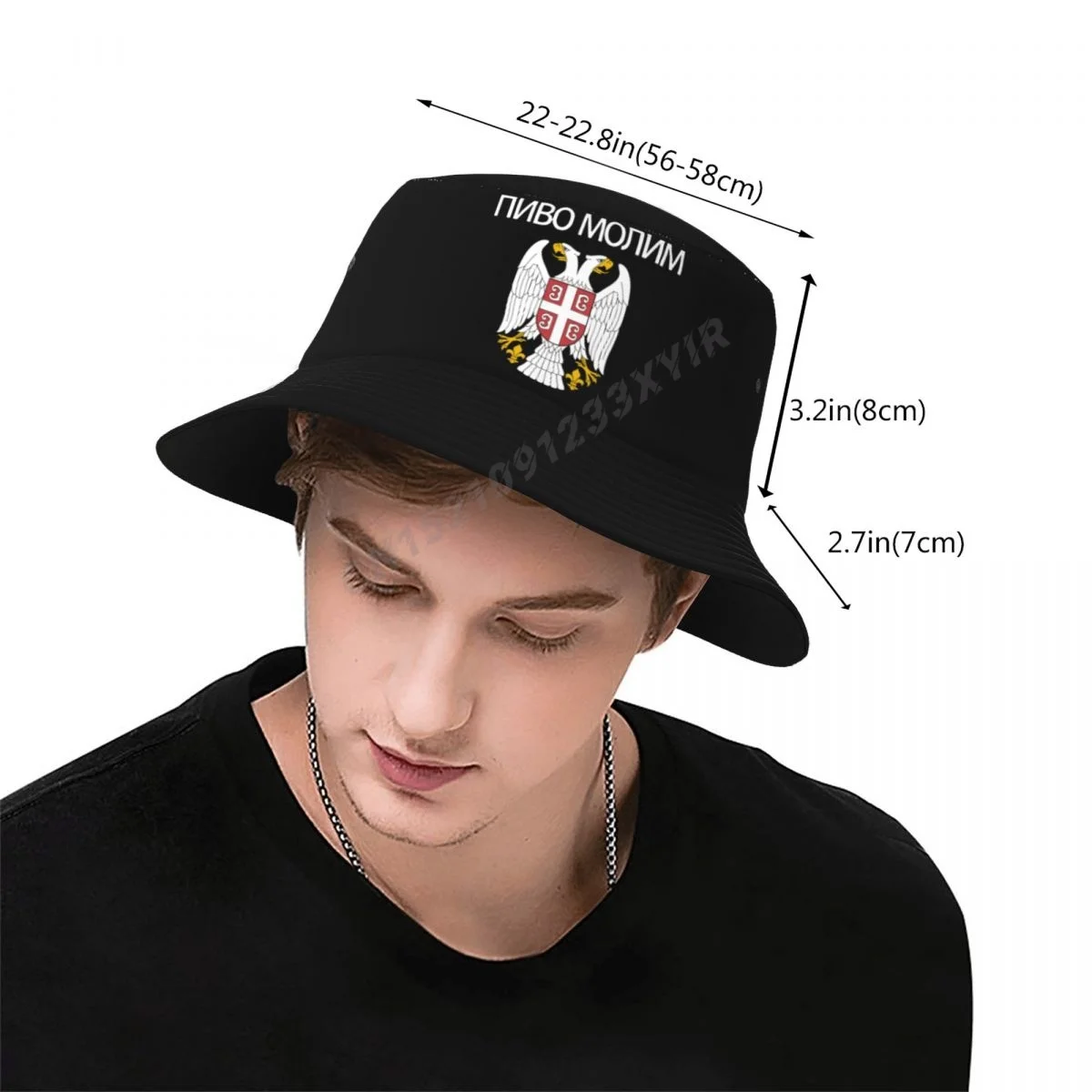 Bucket Hats Pivo Molim In Srpski Srbija Serbian Coat Of Arms Of Serbia Sun Shade Cool Outdoor Summer Fisherman Caps Fishing Hat