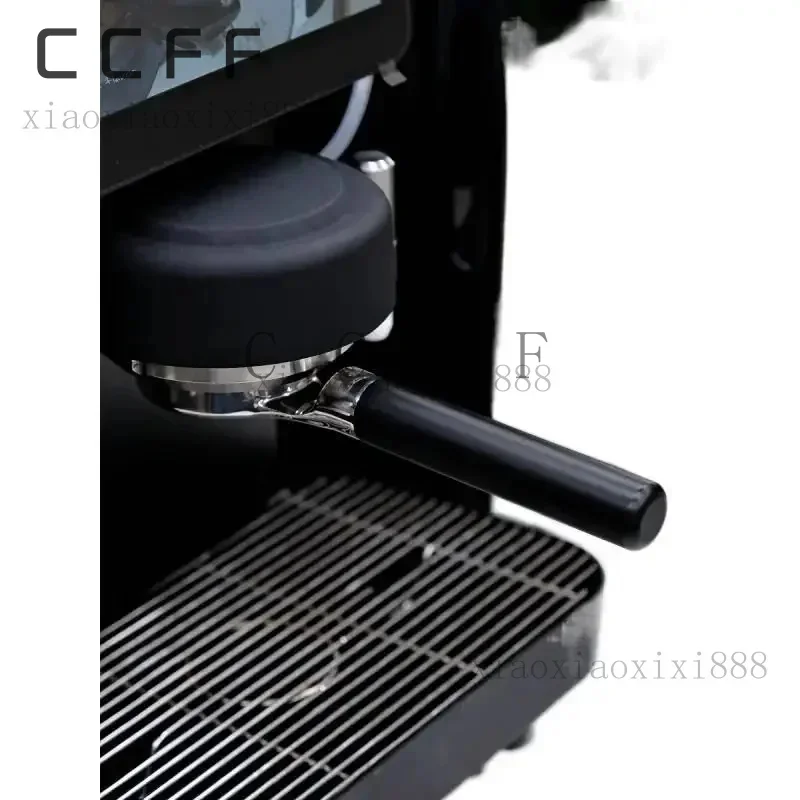 

For MisChief prank new black flat bottomless coffee machine handle for E61 matte black pom