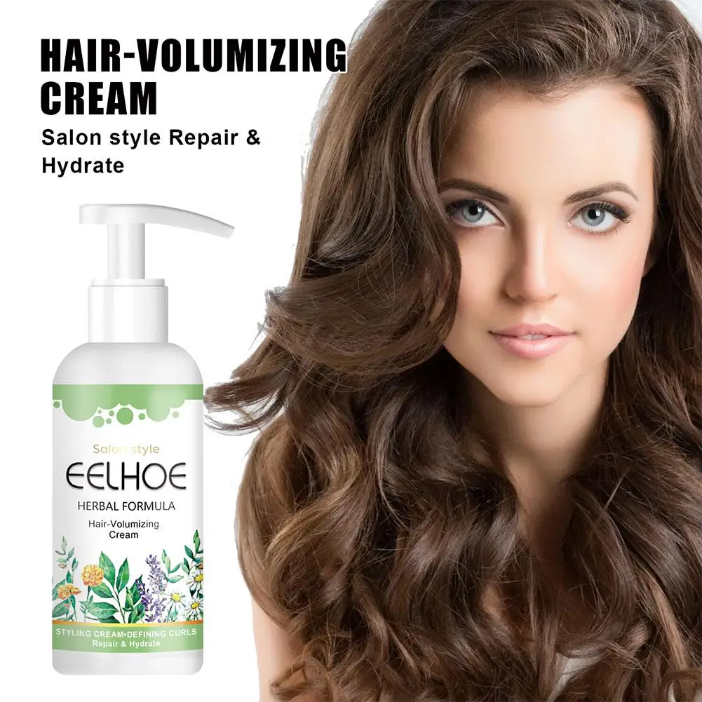 Curly Elastic Hair Volumizing Cream Anti Frizz   Repair Hair Damage Enhance Thickness Long Lasting Fluffy Volumizing Hair Care