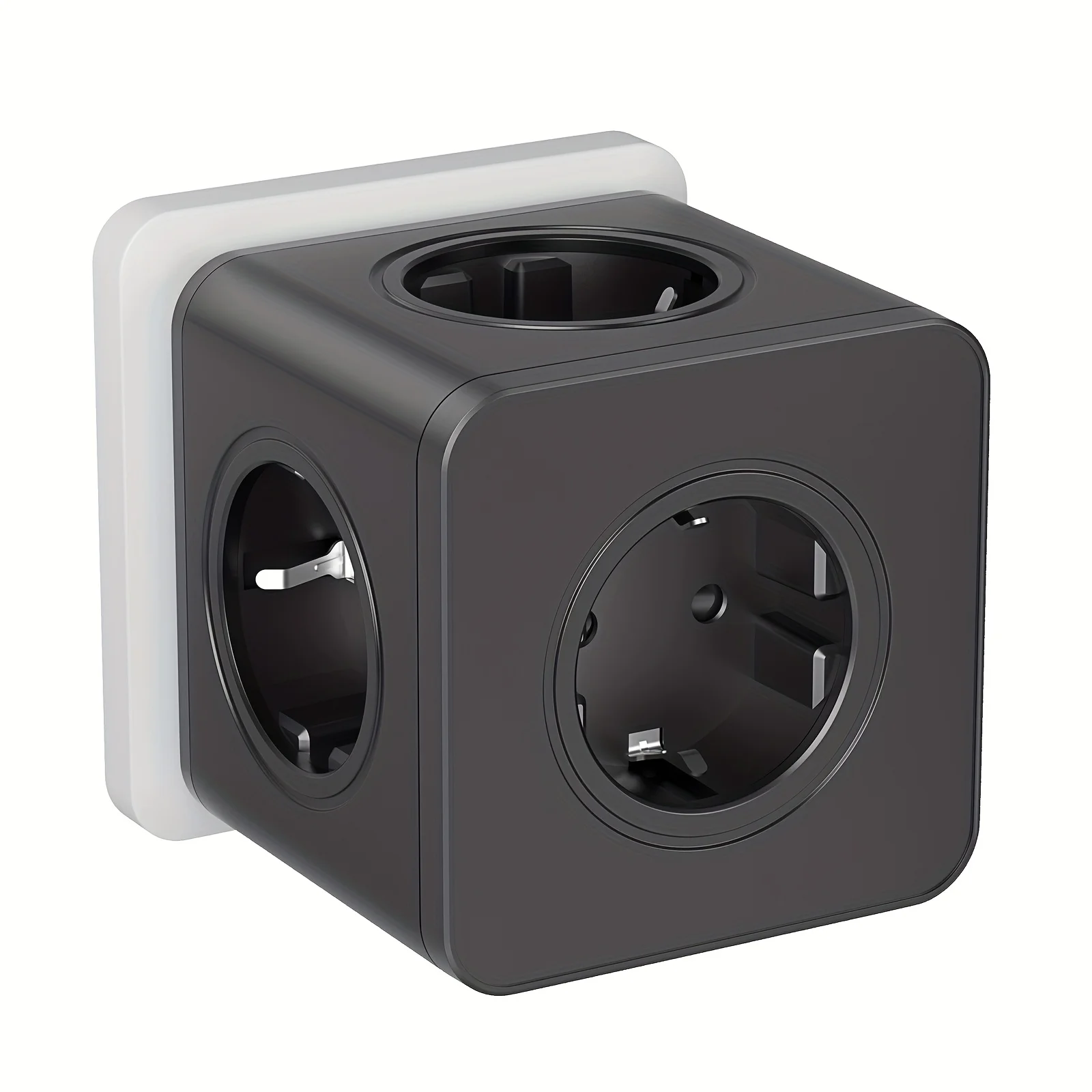 

5-in-1 socket, European standard wall socket, creative design. Suitable for office, home, factory and other scenarios