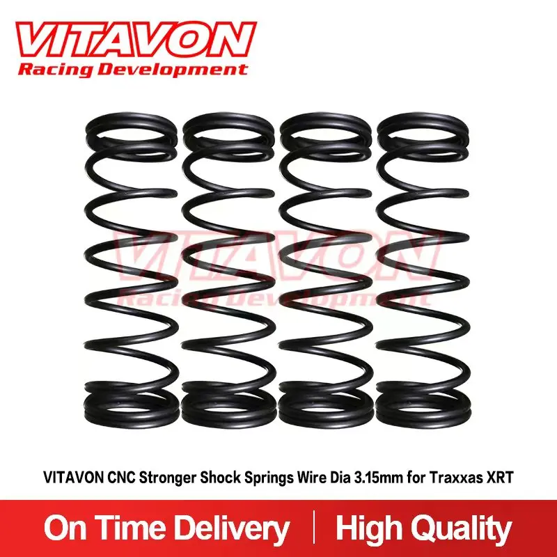 VITAVON CNC Stronger Shock Springs Wire Dia 3.15mm for Traxxas XRT