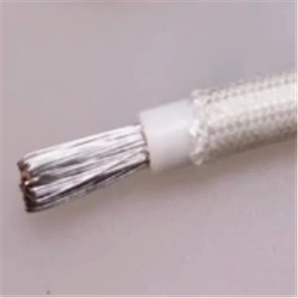 5metter Mica high temperature wire 500 degree 2.5/4/6/10 square silicone braided fireproof electromagnetic heating wire