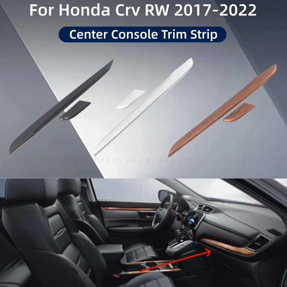 

Car Upgrade Stickers Styling Center Console Trim Strip For Honda Crv RW 2017 2018 2019 2020 2021 2022 Decoration Accessories