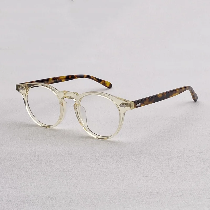 505 Vintage Round Glasses Frame Men's and Women's Japanese handmade acetate optical glasses frame Vintage prescription glasses