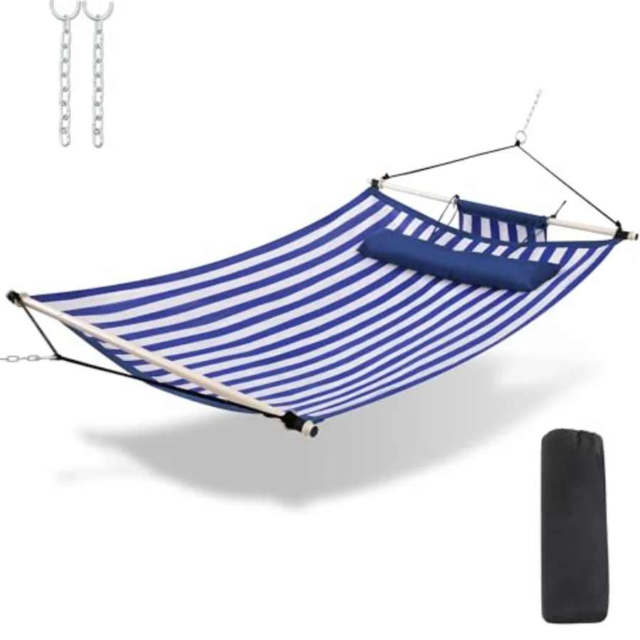 

Anti-flip 12Feet Hammock Large Hammock 450LB Capacity with Iron Spreader Bar and Nylon Rope for Outside Patio Garden Backyard B
