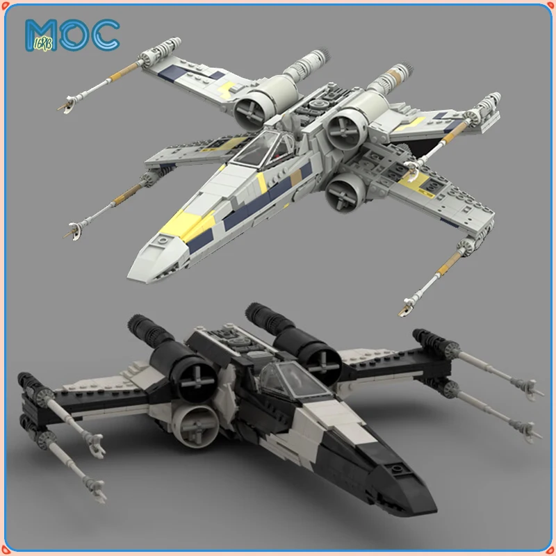 

Military Series Partisan Blue Leader T-65 x wing starfighter Fighter Bricks Moc Build Blocks DIY Model Toys Birthday Gifts