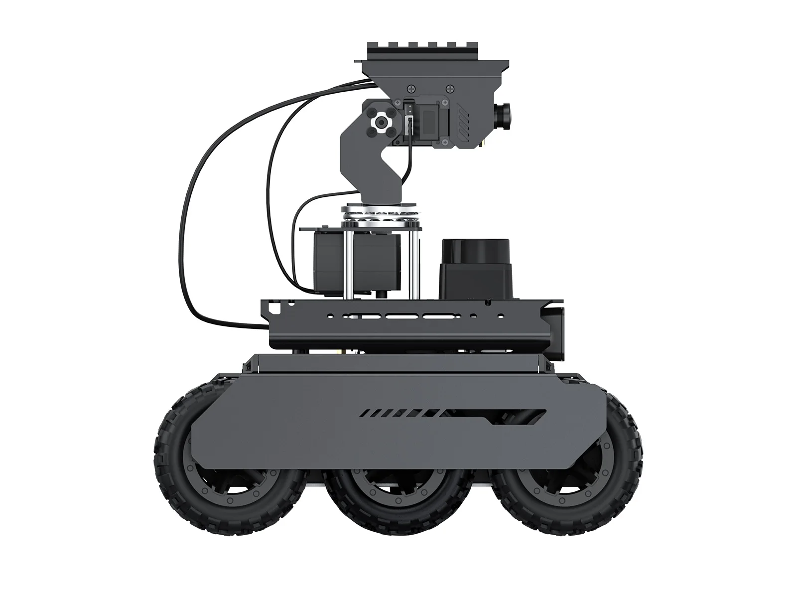 Zestaw UGV Rover PT PI4B ROS2 Waveshare Open-source 6-kółowy 4WD Robot AI z podwójnymi kontrolerami, kompatybilny z Raspberry Pi 4B 5