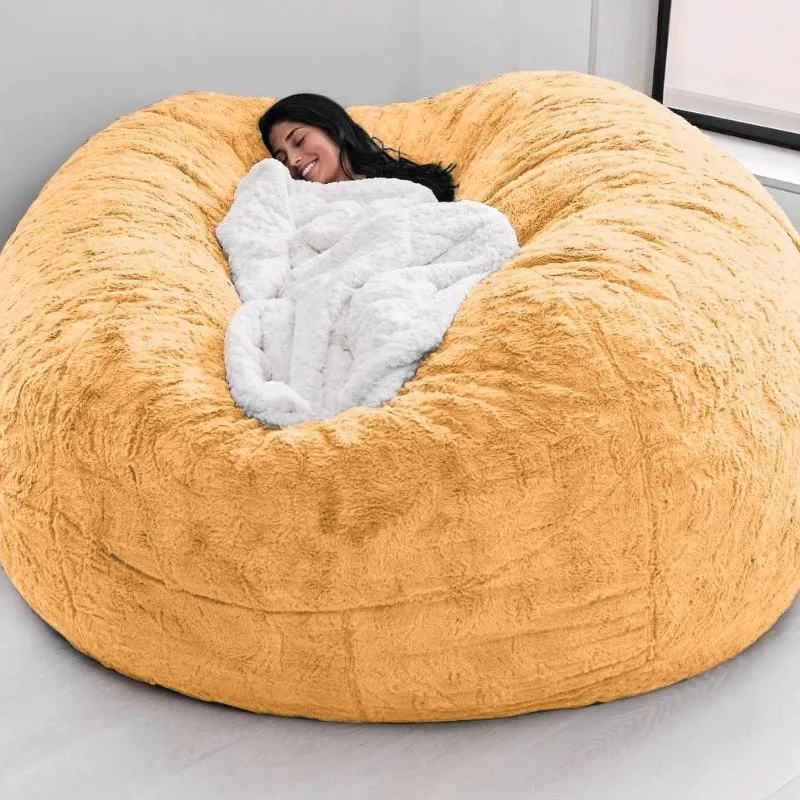 

Yellow Nordic Lazy Bean Bag Sofa Black Designer Japanese Individual Lazy Bean Bag Sofa Boneless Divano Soggiorno Home Furniture