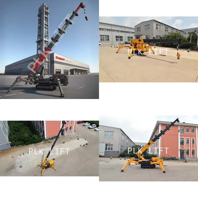 2026 CE 1t 2t 3t 5t 8t Hydraulic Self Propelled Spider Crane 10t 12t 14t 16t 18t Hydraulic Telescopic Boom Lift for