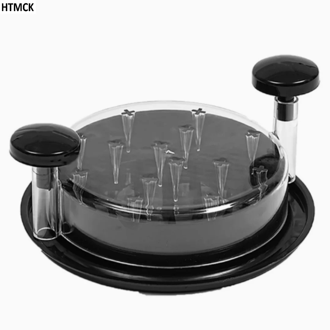 Rotating Chicken Breast Shredder with Transparent Lid, Multifunctional Meat & Vegetable Shredding Kitchen Tool