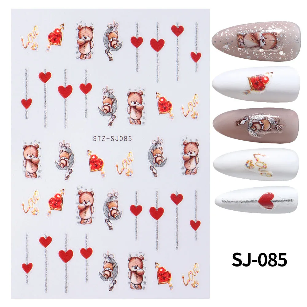 Sticker Convenient And Practical Convenient Adhesive Nail Stickers Holiday Nail Decoration Removable Nail Stickers Fashionable