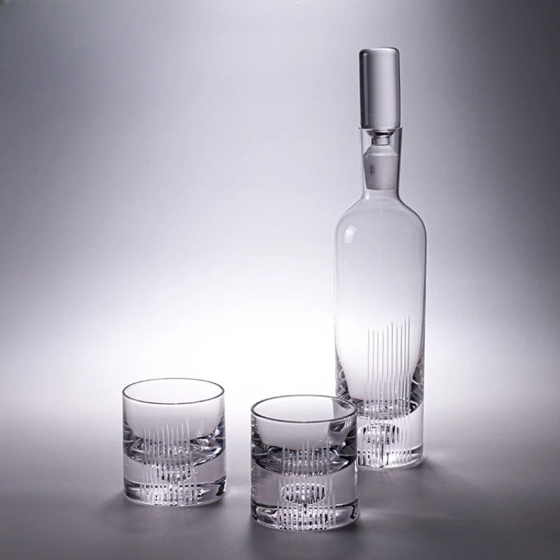 High-end art glass wine set wine glass set, advanced decanter, sub-jug wine glass household spot wholesale
