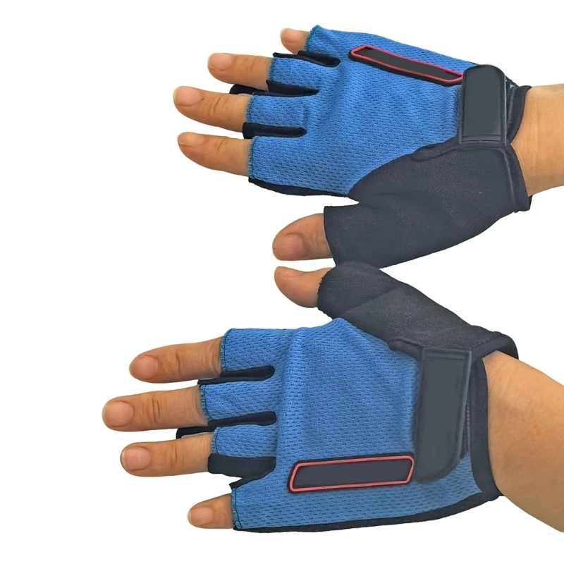 2lots Light weight Half Finger Cycling Gloves Sweat Absorbing Thumb Secure Handle Gloves for Intense Training