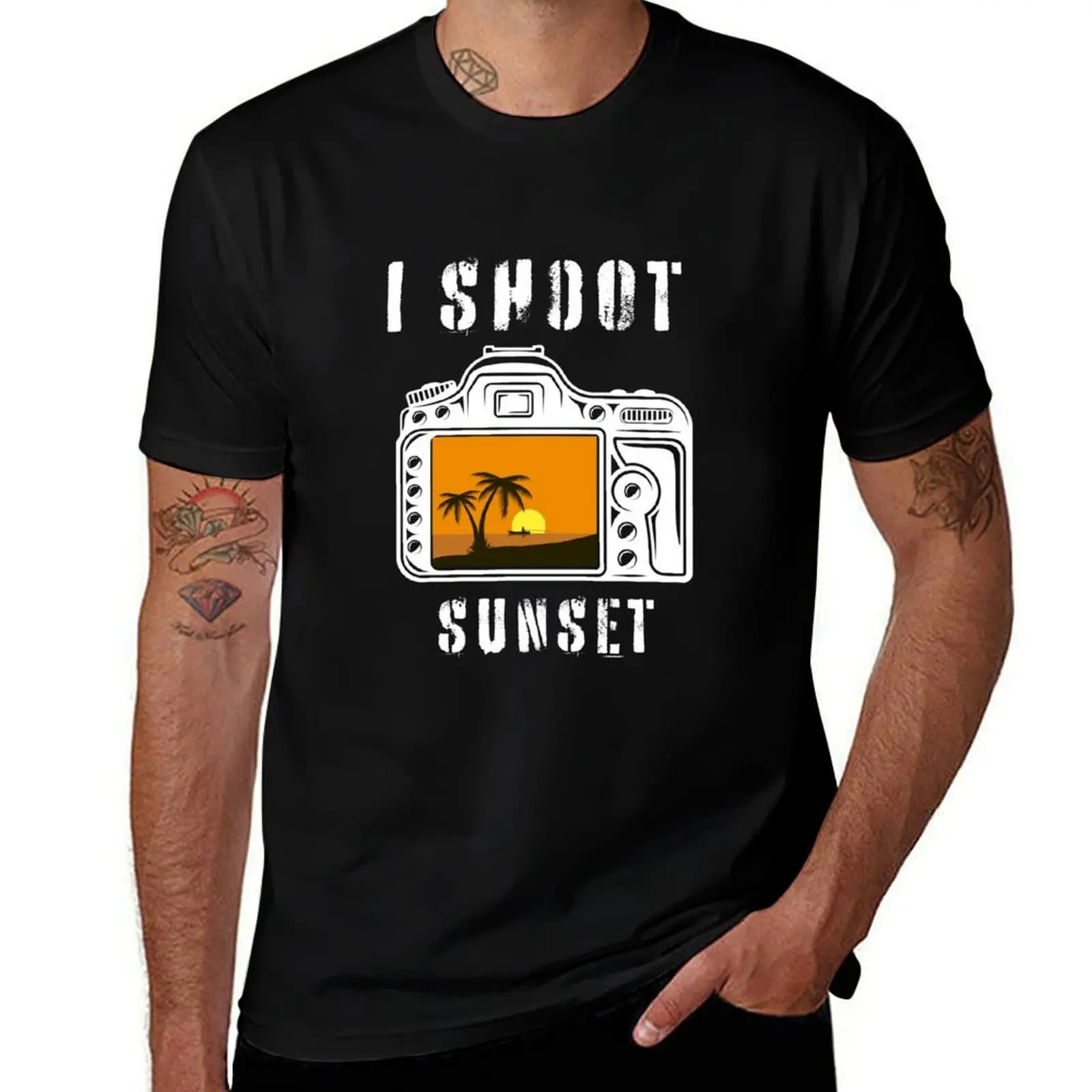 

I Shoot Sunset Photography Sunset Design T-Shirt customs design your own T-shirts man oversized t shirt T-shirts for men cotton
