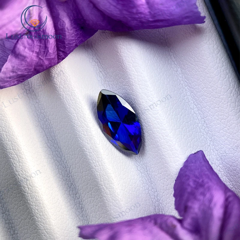 

Lab Grown Sapphire Royal Blue Marquise Cut Diamond Synthetic Stone Loose Gems With AGL Certificate Charms for Jewelry Making