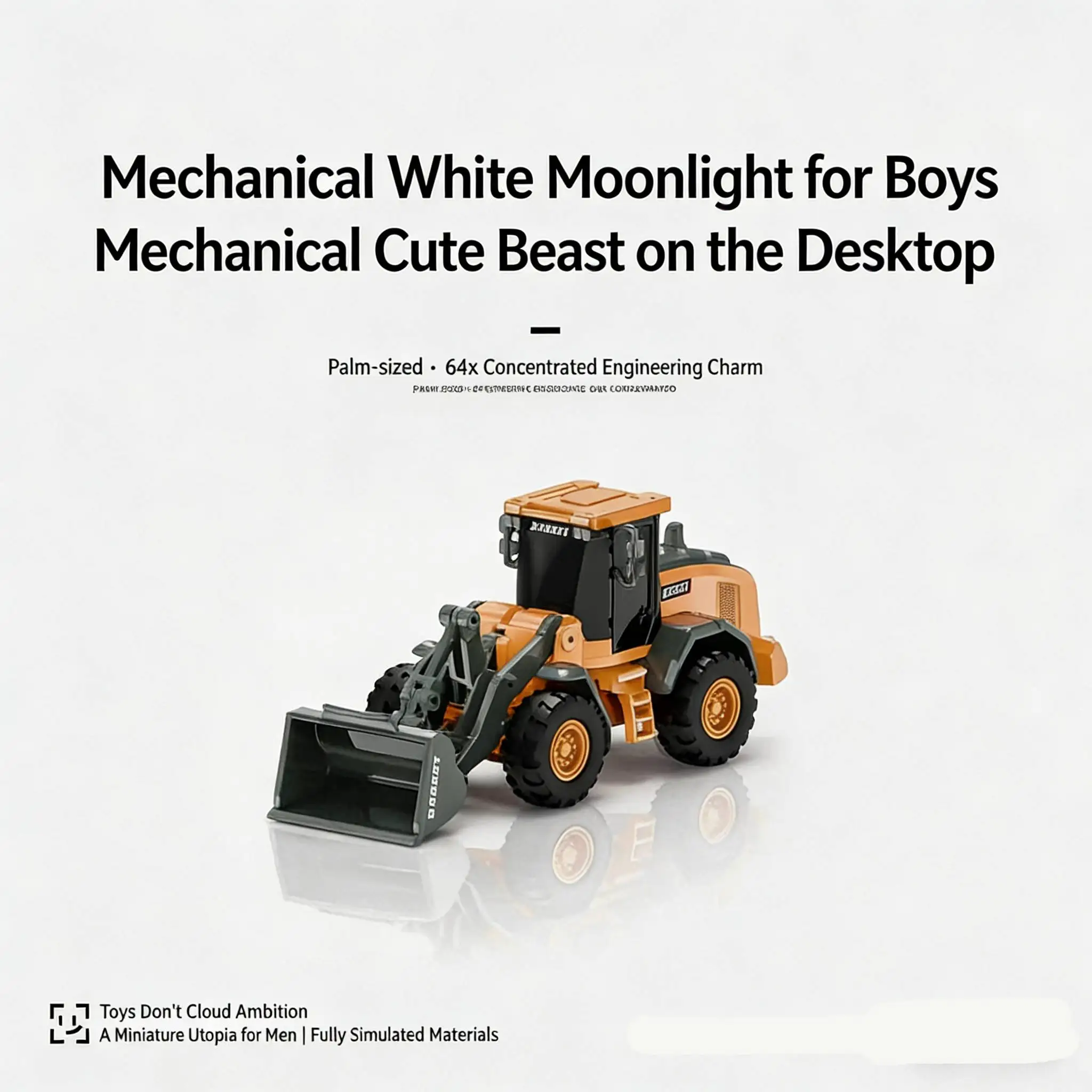 1/64 Mini Remote Control Bulldozer, RC Construction Vehicle, RC Engineering Truck – Gift for Boys Aged 3 and Above