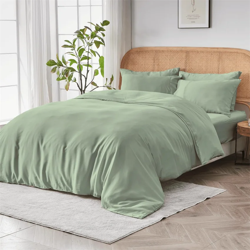 Mulberry Silk Bedding Set with Duvet Cover Bedsheet Pillowcase Luxury 100% Silk Single Double King Queen Size Bed Sheet Sets