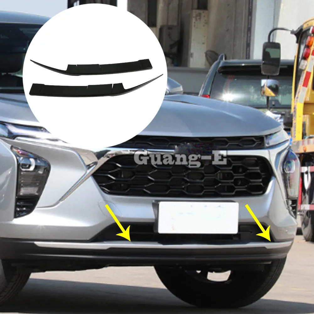 ABS Plastic Car Front Bumper Trim Decoration Cover Strip Auto Exterior Accessories For Chevrolet Trax Seeker 2022 2023 2024+