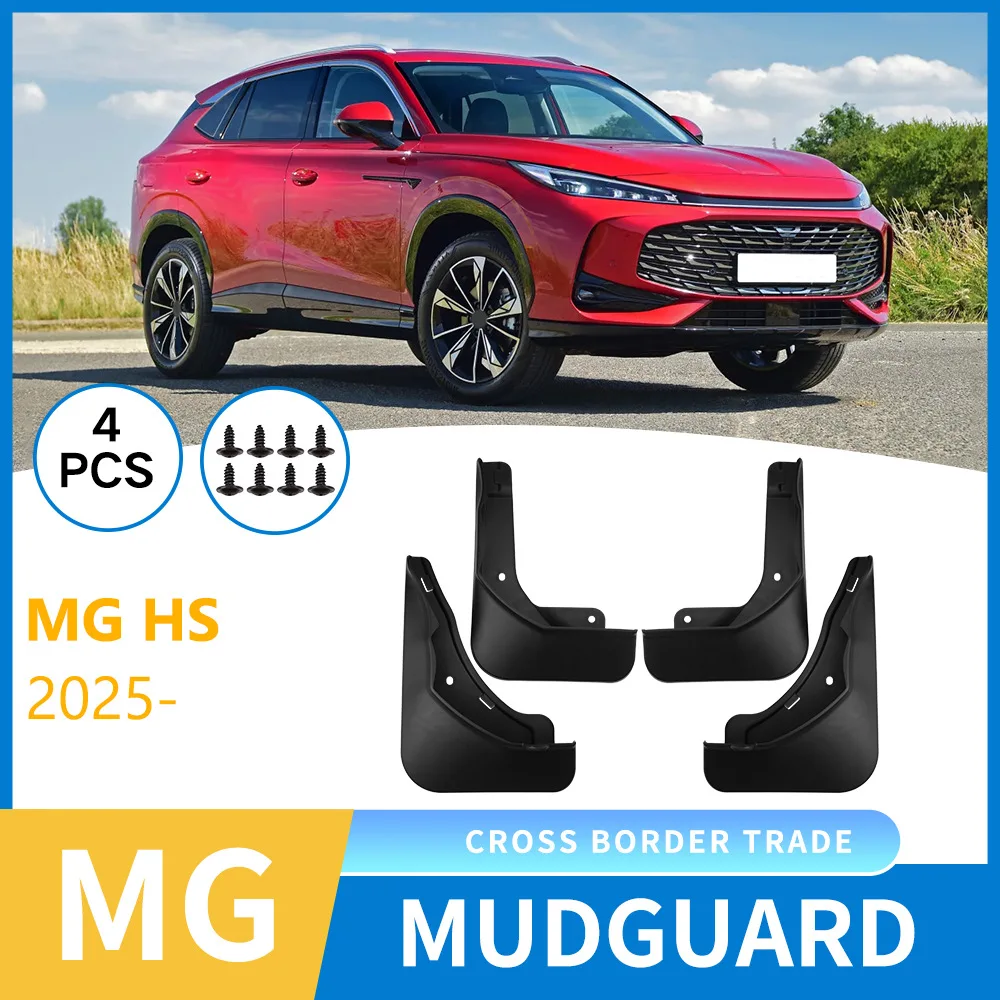 

For MG HS 2025 car front and rear tire mudguard four-wheel mudguard modification,Front Rear Flares Splash Guards Cover