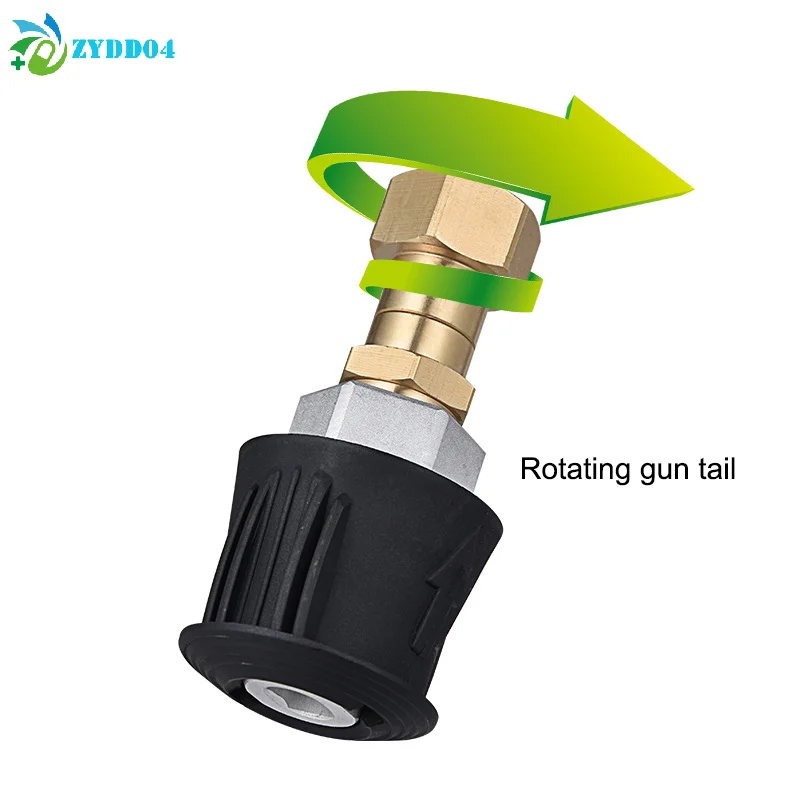 ●1PCS High Pressure Car Wash Water Gun For K Series Cleaning Hose Quick Connector 360° Rotating Anti Winding Accessories Tool