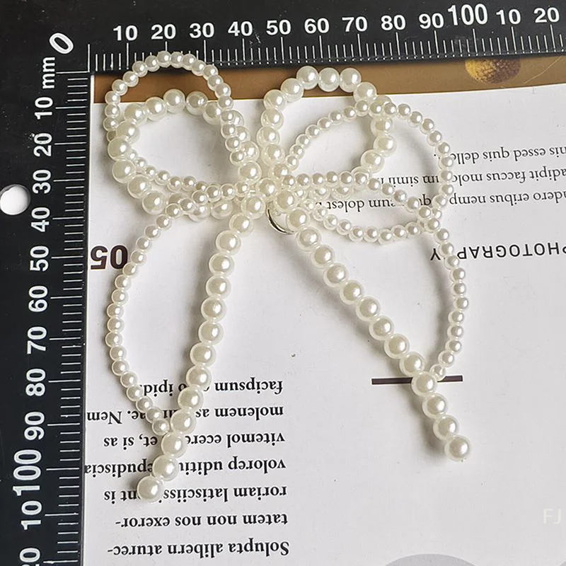 مشابك أحذية على شكل فيونكة لؤلؤية متطابقة تمامًا مع زخارف أحذية رياضية للفتيات لأنماط الأحذية الكاجوال #6