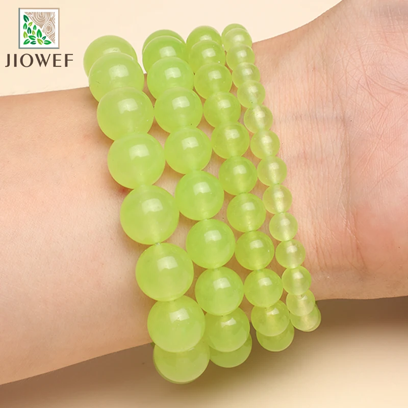 Natural Grape Green Quartzite Bracelet Women Girls Fashion Stone Handmade Strength Yoga Healing Energy Jewelry Gift 6/8/10/12mm