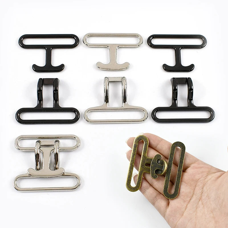 

Meetee 2/3/5Pcs 20/40/50mm Metal Belt Buckles Clothes Bags Strap Clasp Webbing Adjuster Hooks DIY Leather Hardware Accessories