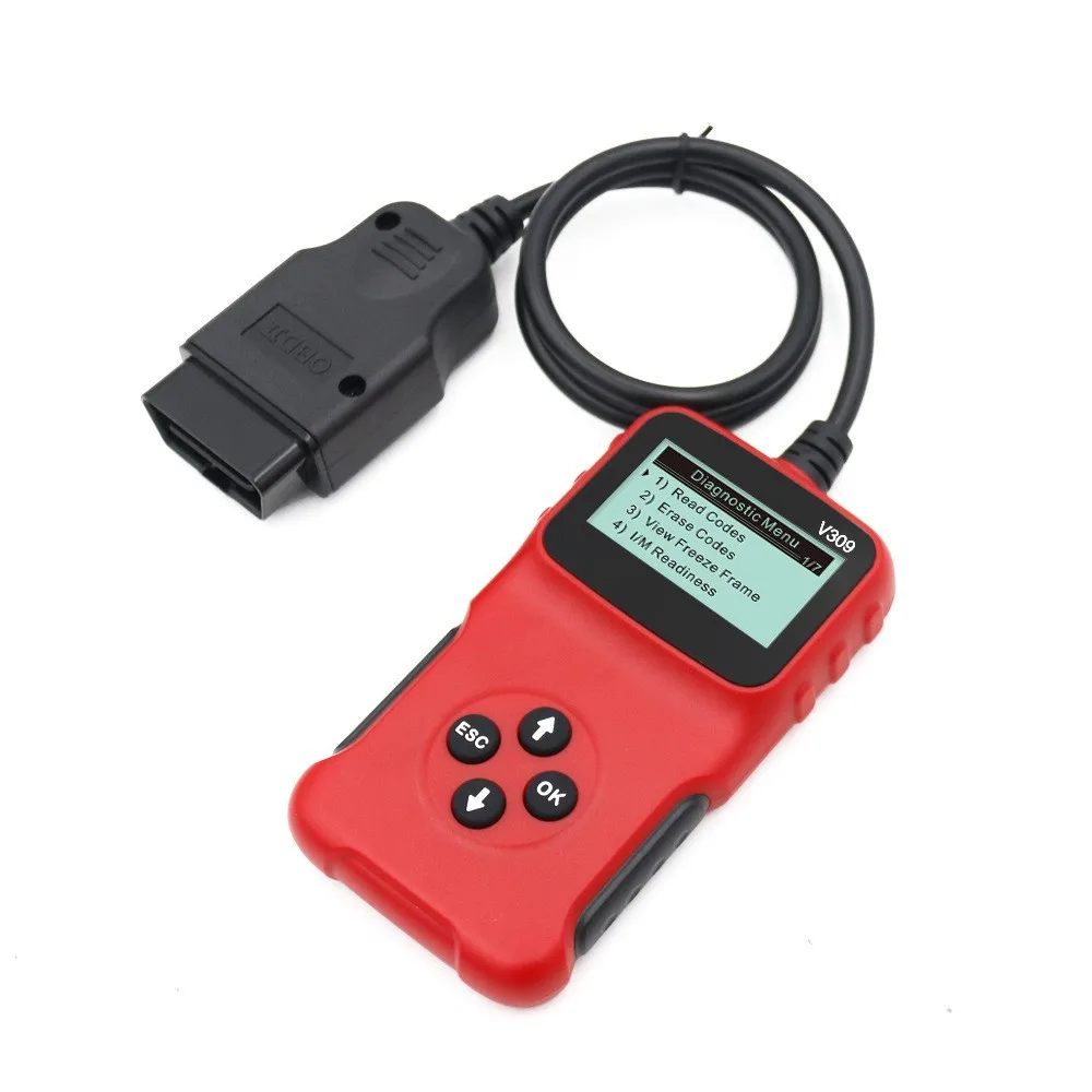

2025 Newest OBD2 Scanner Tool V309 Code Reading Card Automotive Diagnostic Tool Code Reader ELM327 OBDII Car Fault Detector