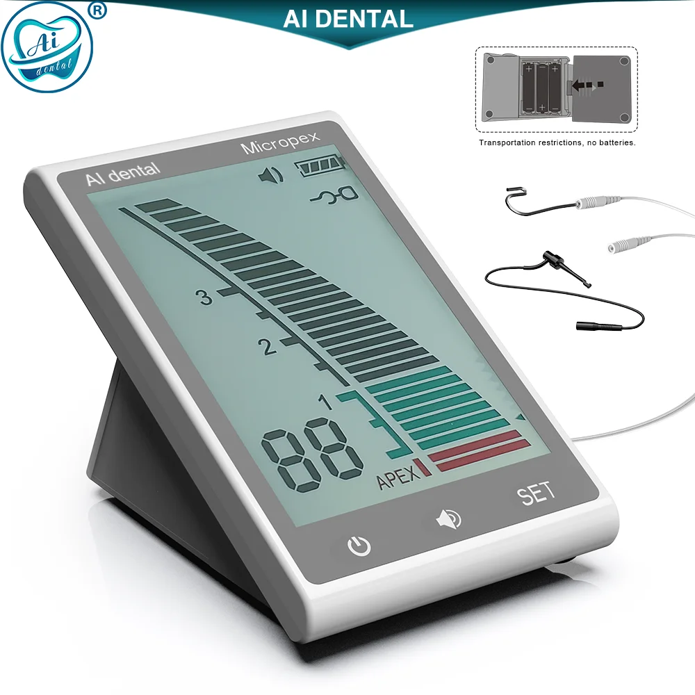 Install Battery Style Dental Endodontic Root Canal MicroPex Apex Locator Accurate Measurement Equipment AI-AL-Micro