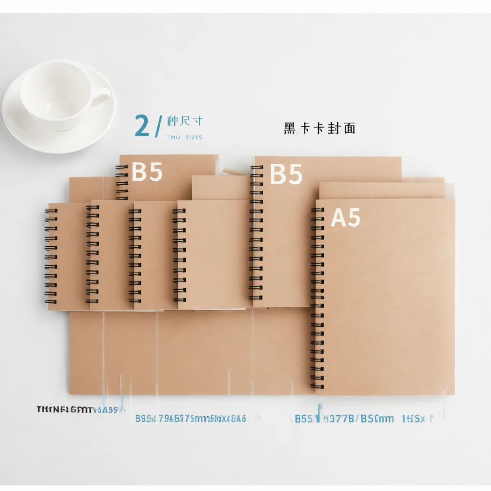 A5 Spiral Dotted Grid Notebook - Блокнот на спирали, канцелярские принадлежности для