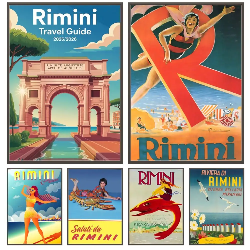Otro póster de Rimini, arte de pared versátil, resistente al agua, decoración autoadhesiva para cualquier espacio, regalo ideal