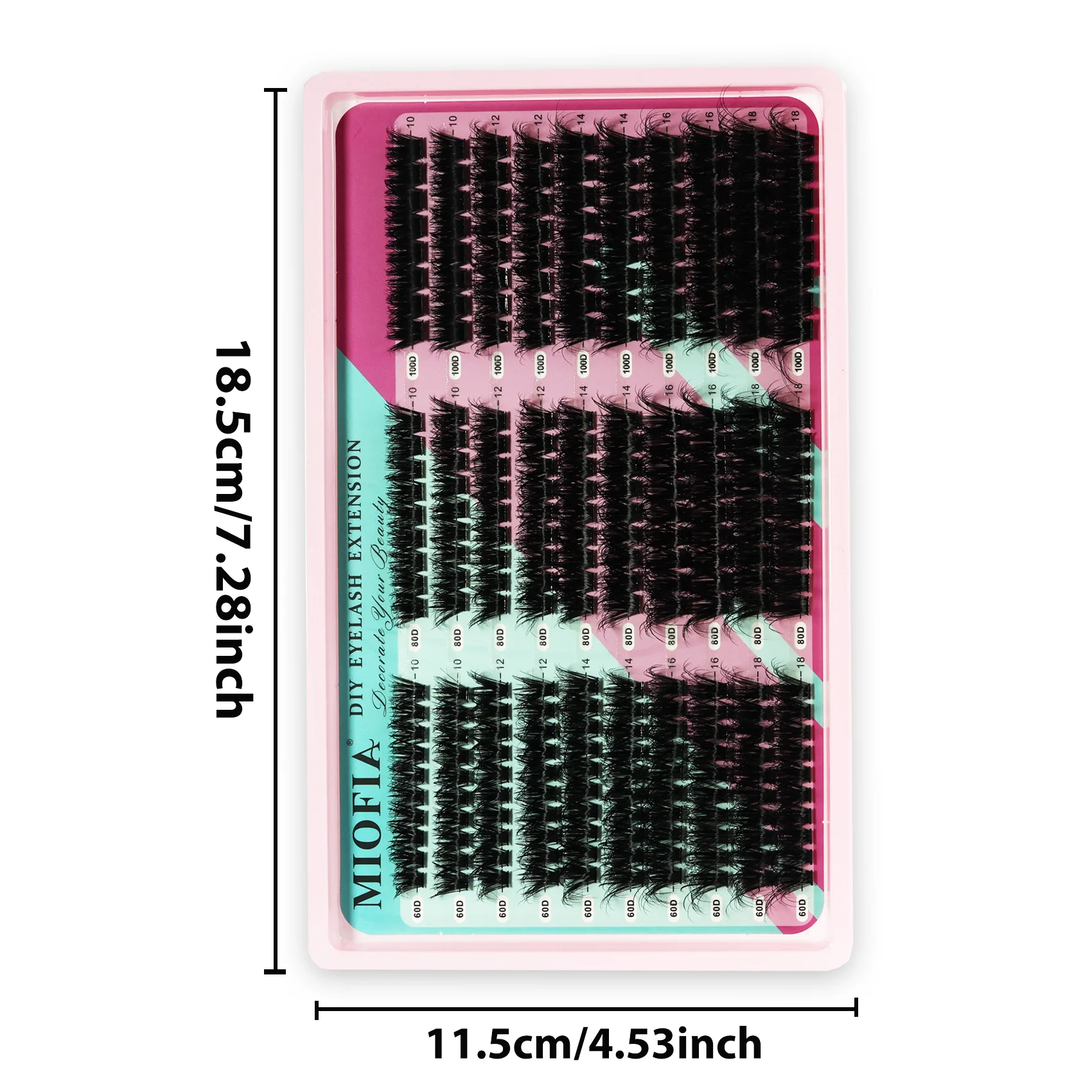 Picture 7: 5D Super Fluffy Cluster Lashes 100D 150D Thick Individual Eyelashes 10-18mm Natural Style Reusable DIY Lash Extensions