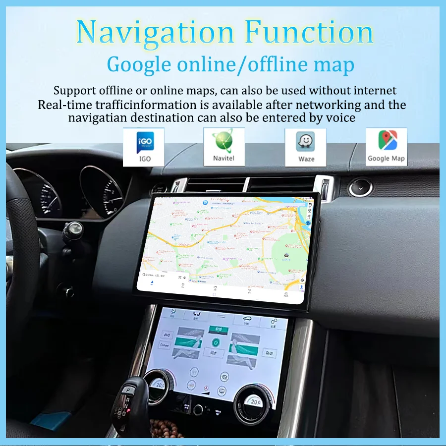 راديو الوسائط المتعددة للسيارة مقاس 13.3 بوصة Android13 لسيارة لاند روفر سبورت L494 نظام تحديد المواقع اللاسلكي Carplay Bosch Harman لوحة التيار المتردد #6