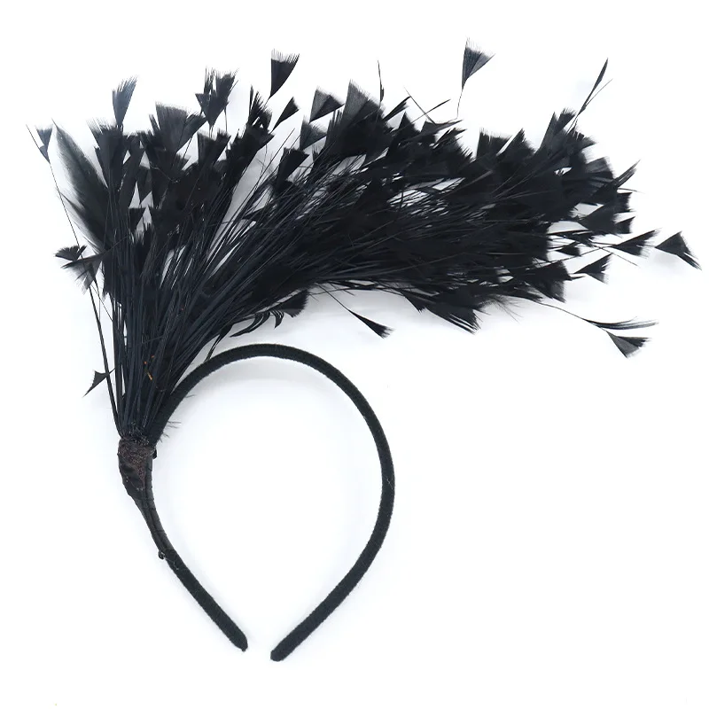 Levao Halloween Veer Hoofdband Vrouwen Festival Haarband Veer Haar Hoepel Bands Party Hoofdtooi Vrouwelijke Haaraccessoires