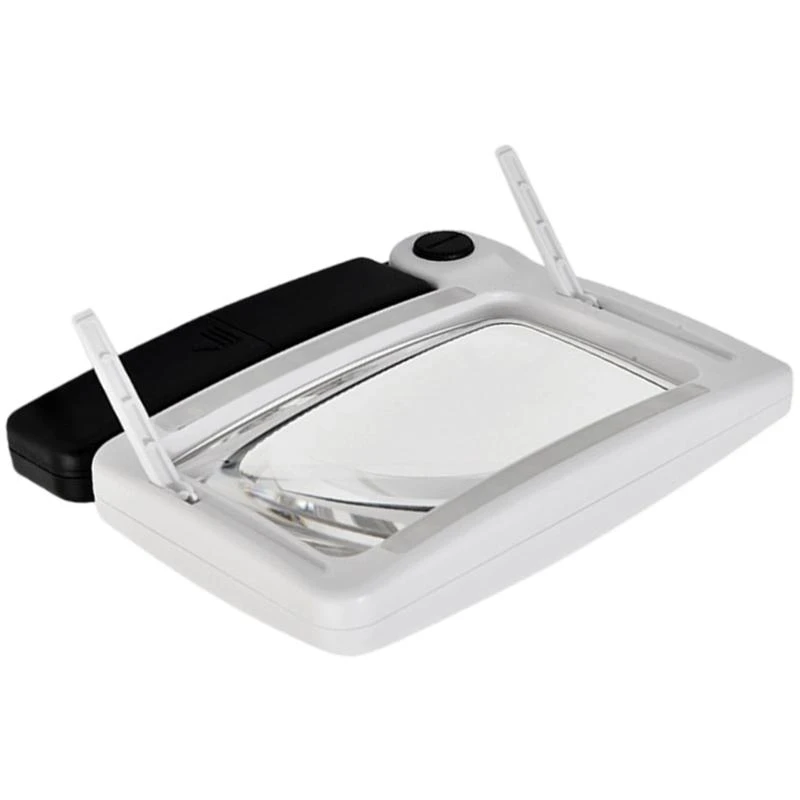 Ergonomic Handheld 3.50X Glass with LED Lighting Featuring Acrylic Lens D2RD